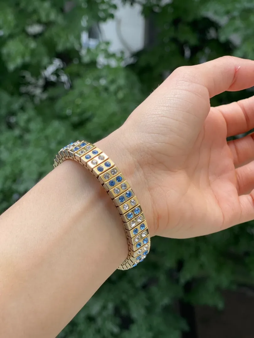 Artisan Handmade Jewelry, Faberge Egg Pendant Necklace & Gold Bracelet Set for Women, Blue Birthday Gifts for Her, Blue Necklace Set, Fabergé.