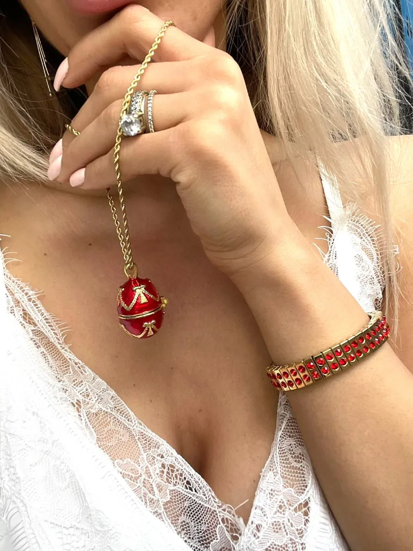 Luxury Wedding Gift, Faberge Egg Style Personalized, 24K Gold, Ruby Anniversary, 5ct, Faberge Music Box, Wedding Ornament, Handcarved, Faberge.