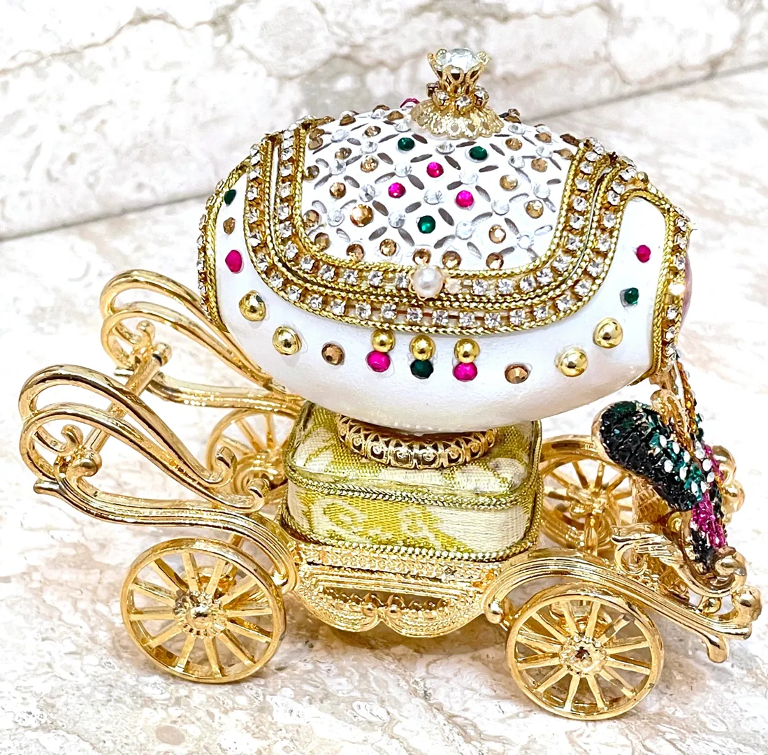 ONE OF A KIND - Faberge egg - Faberge musical egg - Faberge ornament - Faberge trinket box - Faberge antique - Faberge egg Easter gift -
