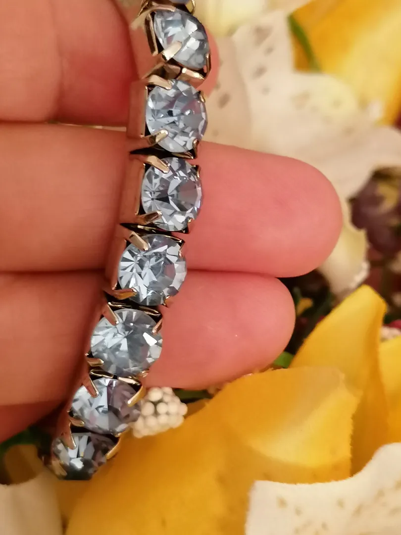 Something Blue Bracelet / Wedding Something Blue Jewelry / Bride Something Blue / Something Blue for the Bride / Bridesmaid Tennis Bracelet