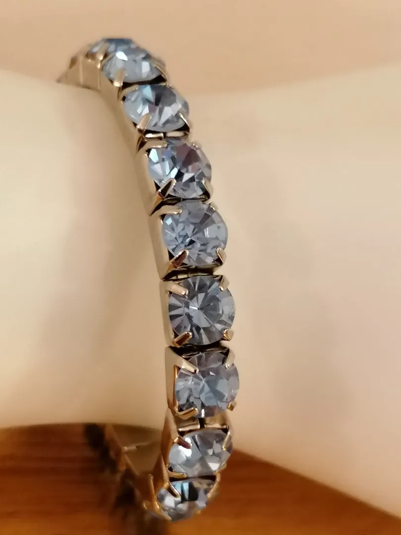 Something Blue Bracelet / Wedding Something Blue Jewelry / Bride Something Blue / Something Blue for the Bride / Bridesmaid Tennis Bracelet