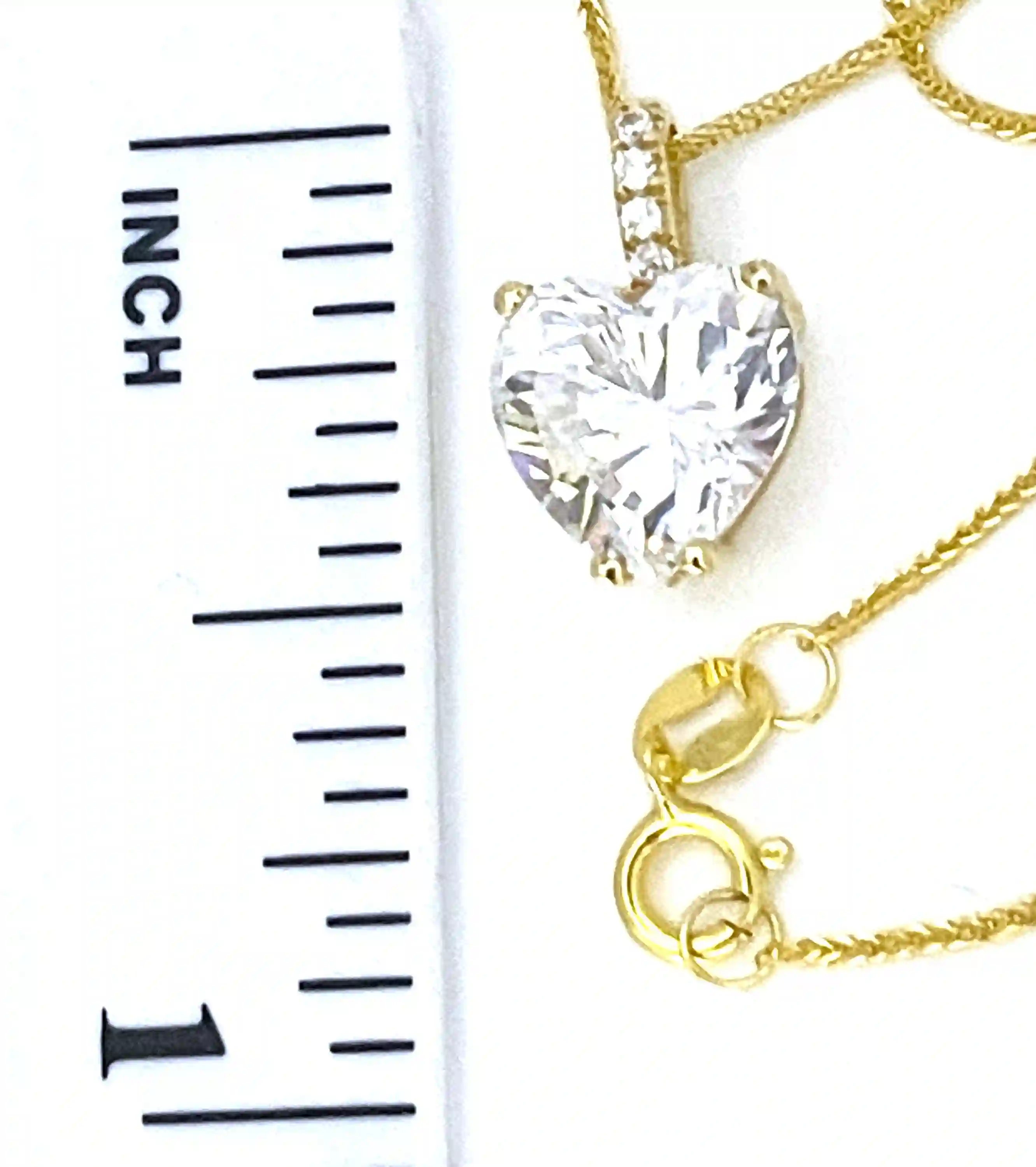 1.75 ctw Solitaire Diamond Heart Pendant Diamond Necklace 18k SOLID Gold Necklace Gold Heart Pendant Yellow Gold Anniversary gift for wife 