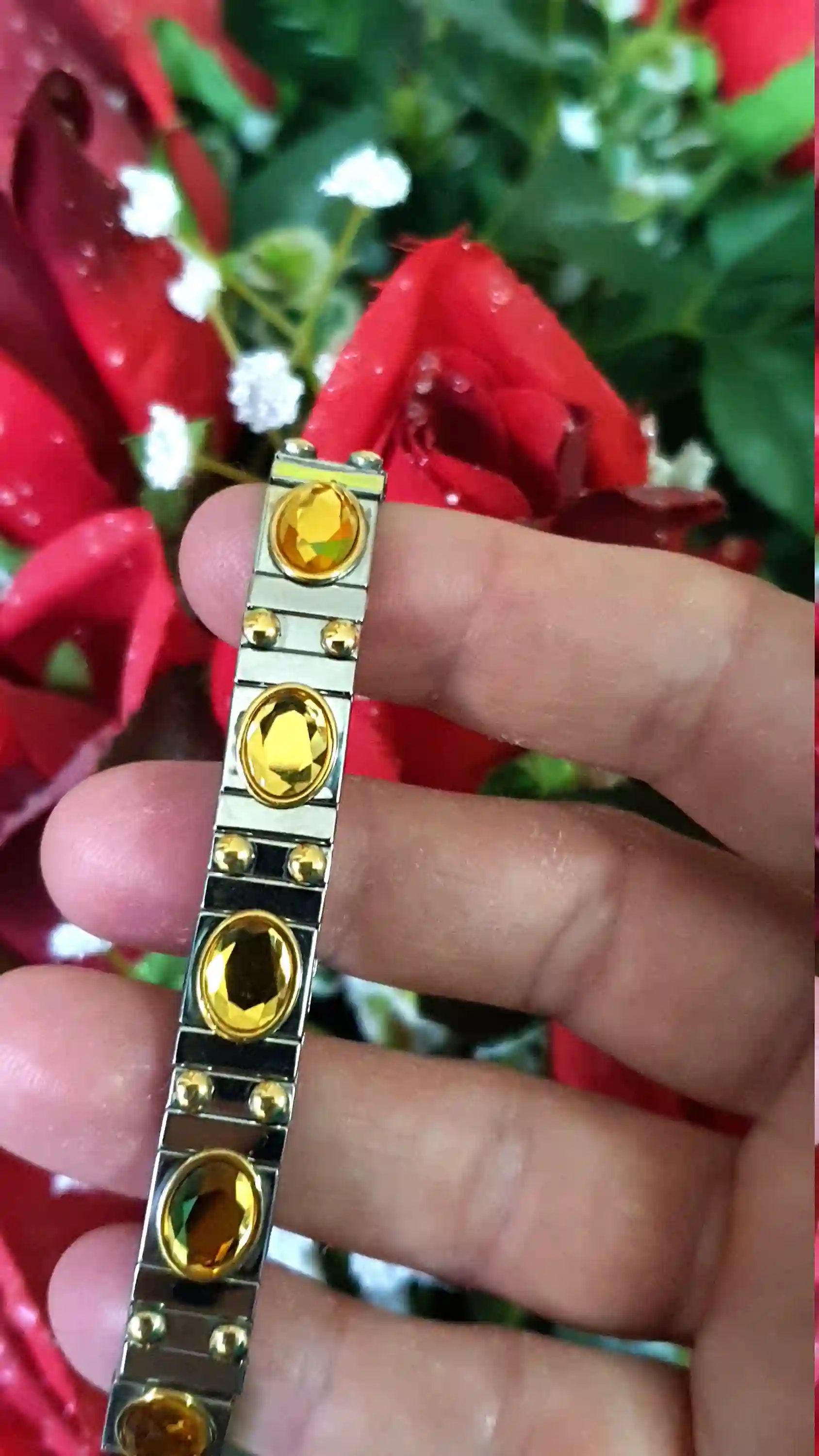 Citrine bracelet, Citrine Jewelry, Silver Gem bracelet, Î’racelets for women, November birthstone,Crystal bracelet, Pierre Lorren Jewellery 
