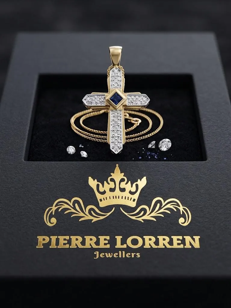 Solid 18k Gold Cross Natural Diamond Cross Pendant Diamond Cross Necklace Christian Mother Gift Crucifix Cross for Mom Cross for Women 1.10