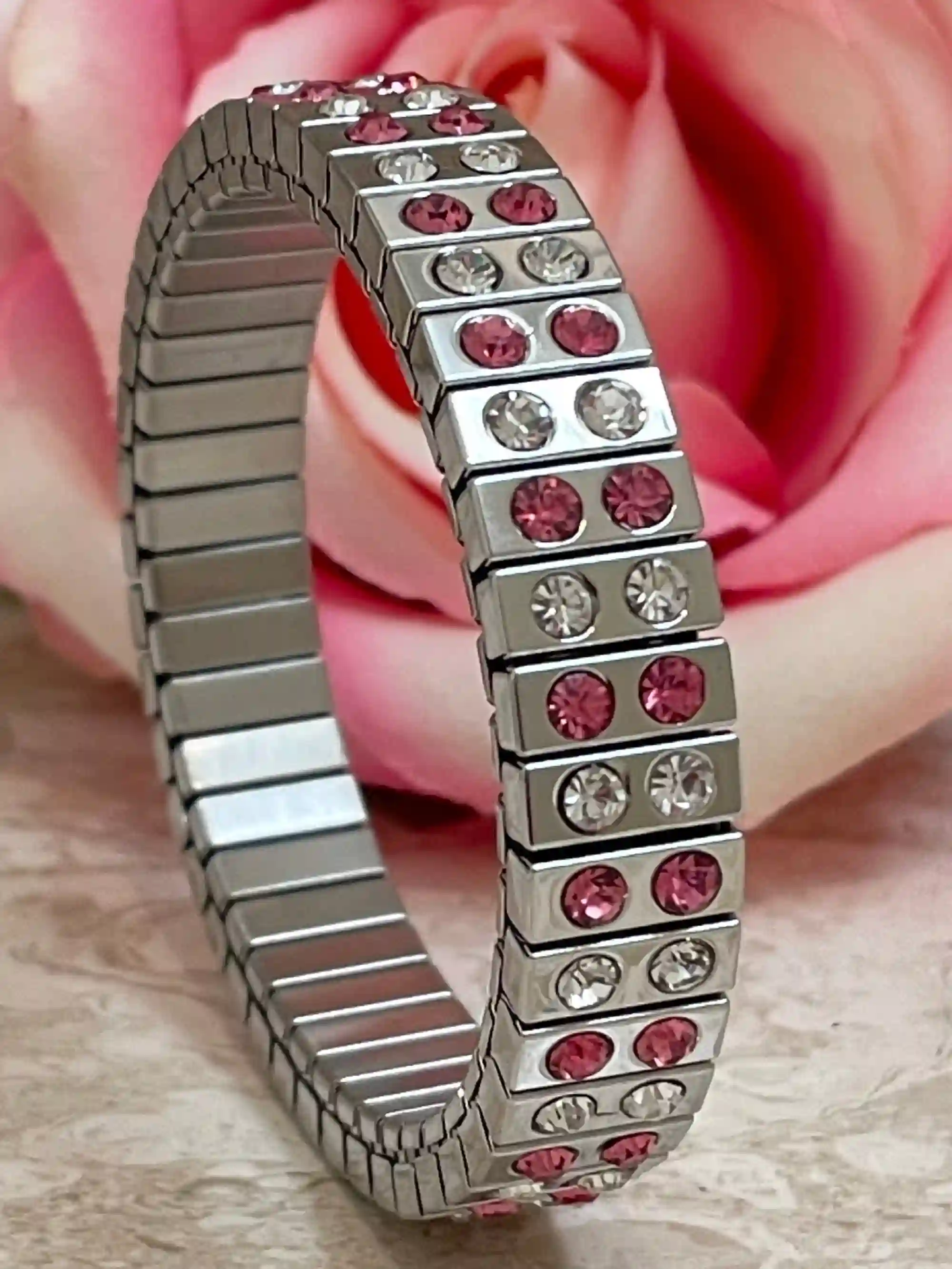 5 ctw Unique Bracelet - Pink Topaz Bracelet - Pink Silver Bracelet - Pink Topaz - Handmade Bracelet - Gemstone Bracelet - Bday Gift for her 