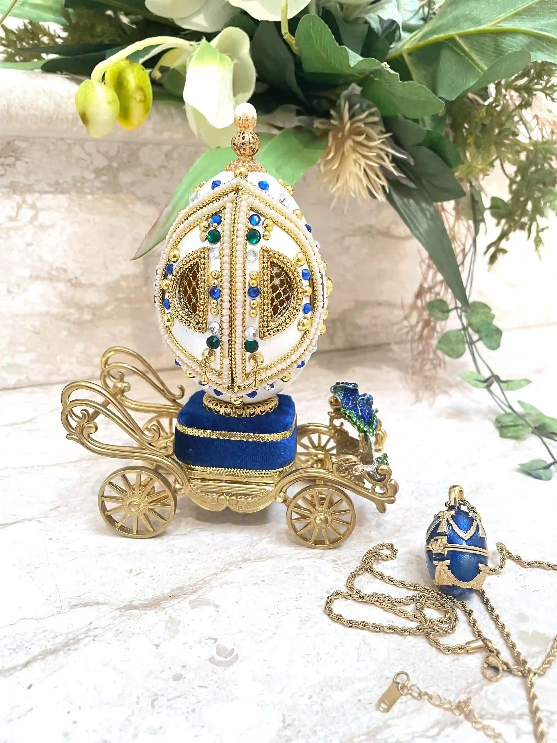 2002 REAL Faberge Egg Art Musical Gifts - 21st Birthday Gift from Dad - 21 Anniversary gift - Wife gift ideas 21 year old gift her 24k GOLD 
