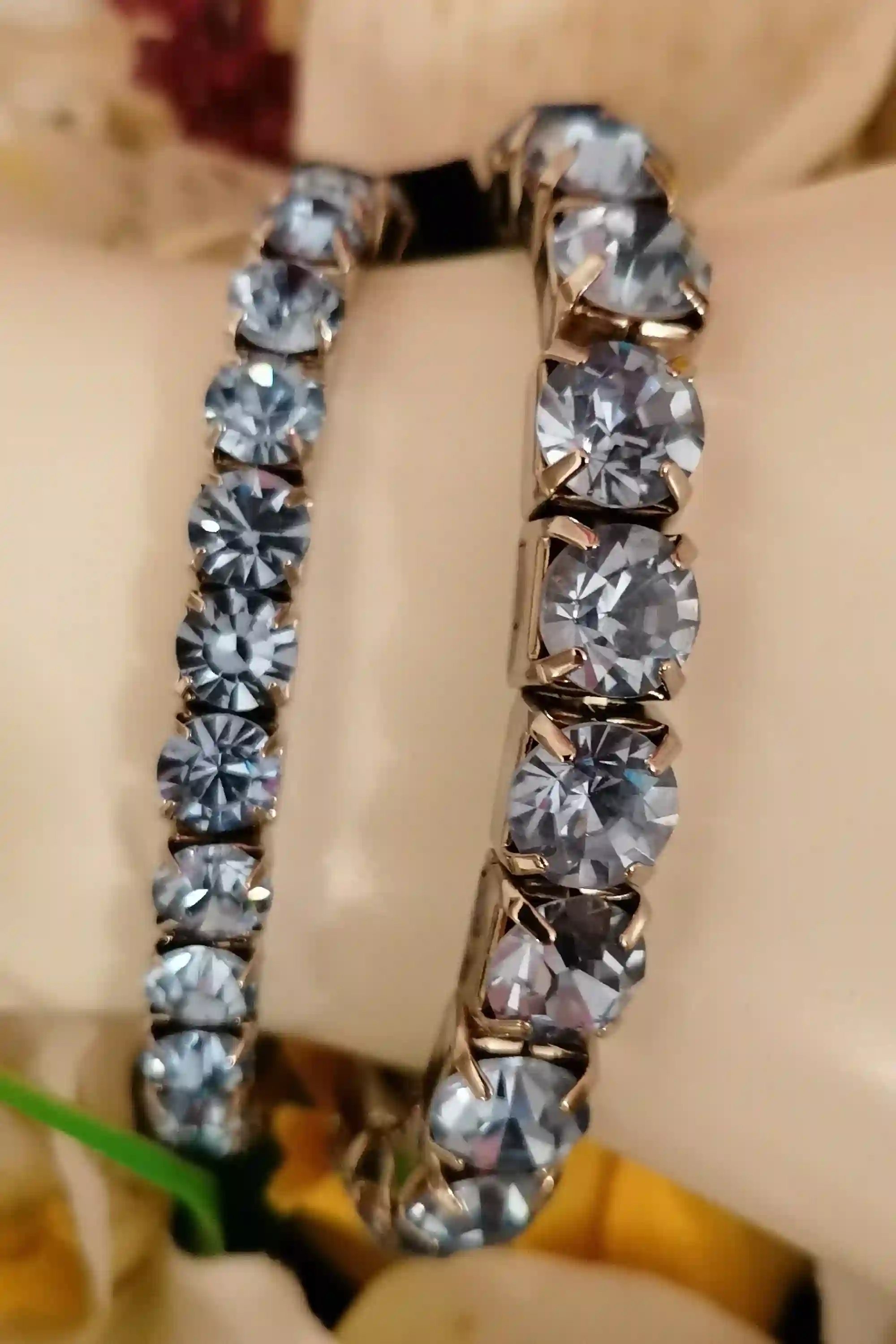 Something Blue Bracelet / Wedding Something Blue Jewelry /Bride Something Blue / Something Blue for the Bride / Bridesmaid Tennis Bracelet 