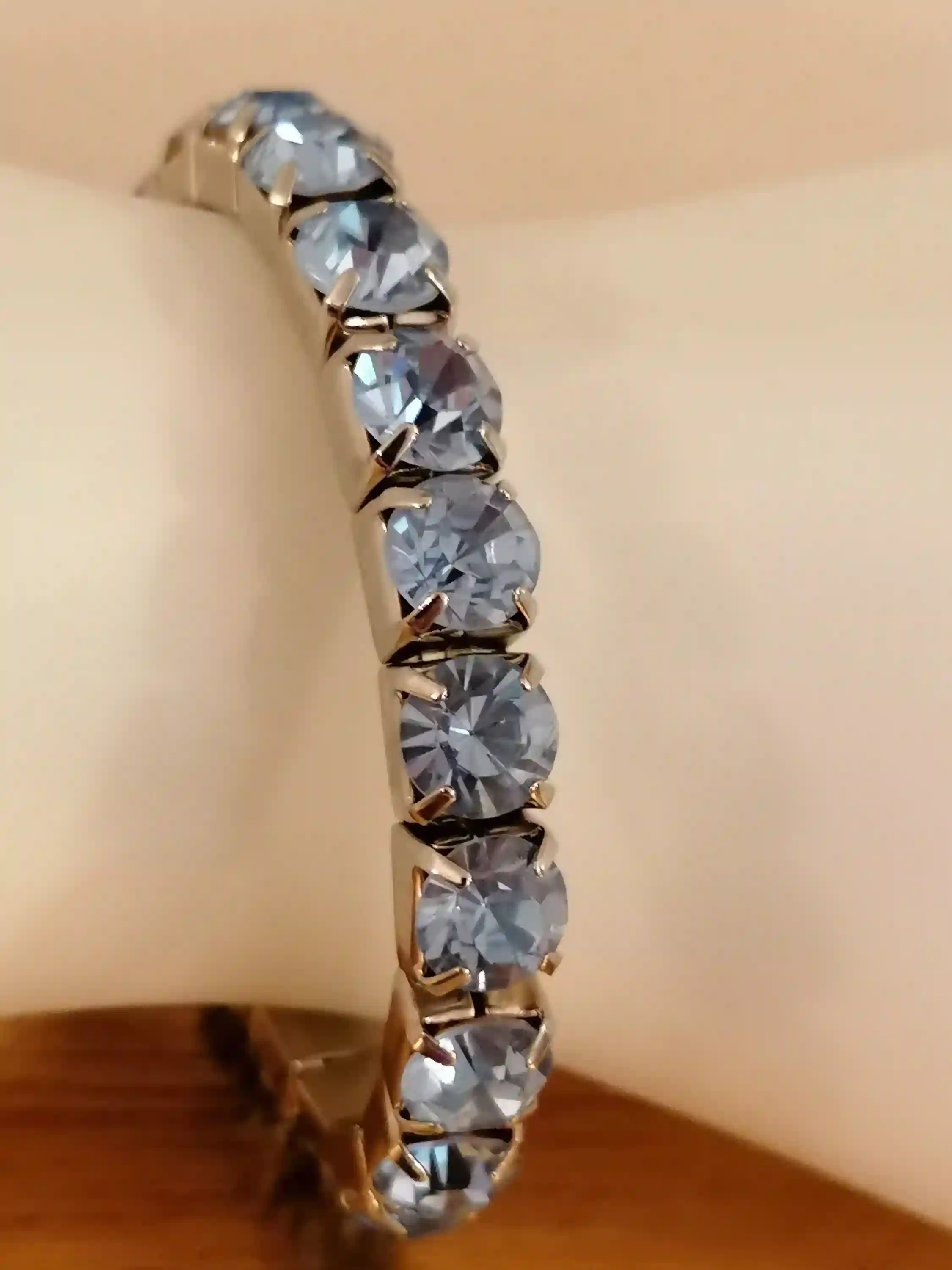 Something Blue Bracelet / Wedding Something Blue Jewelry /Bride Something Blue / Something Blue for the Bride / Bridesmaid Tennis Bracelet 