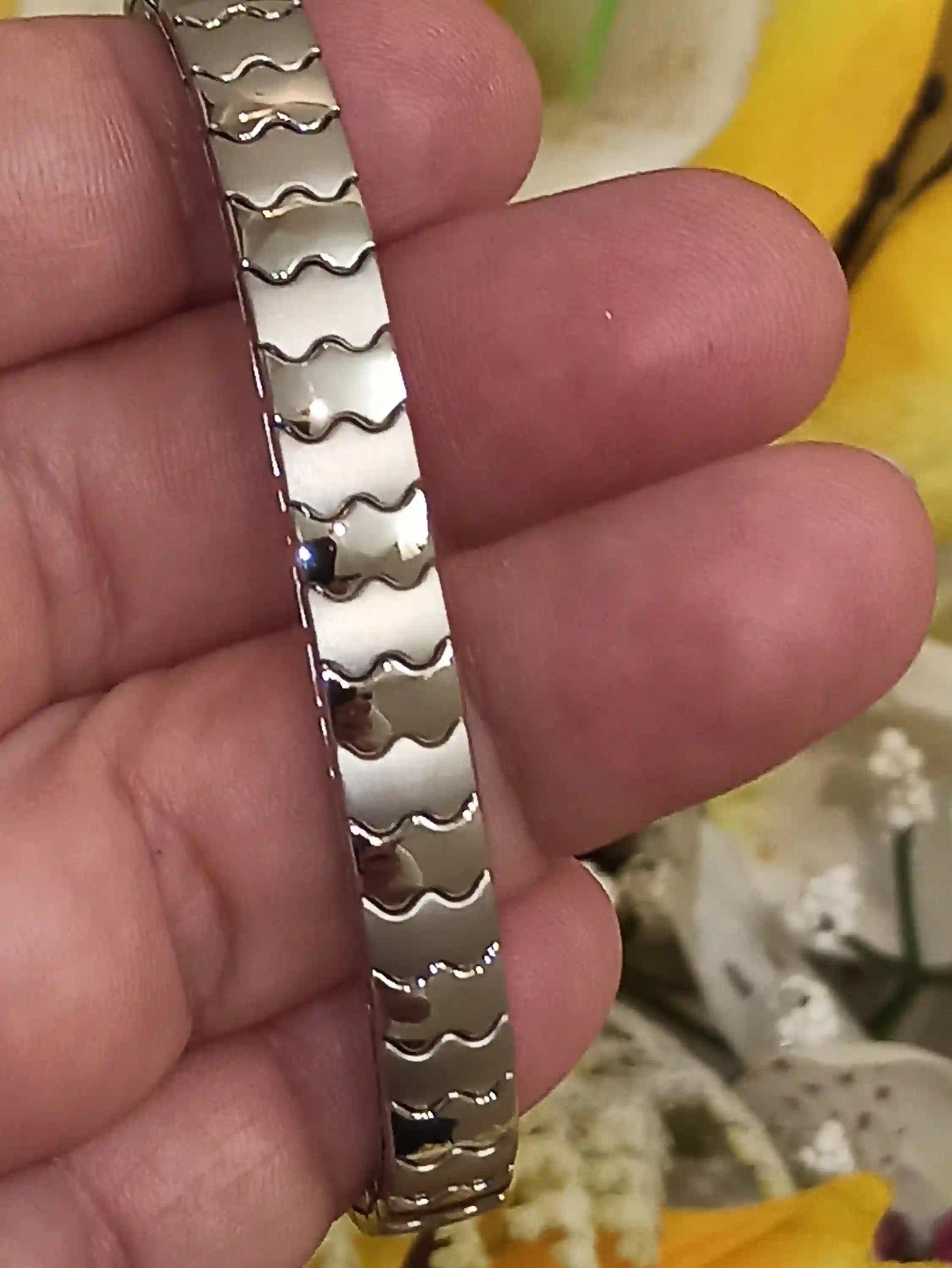 Two Tone Bracelet SILVER HANDMADE Jewelry/Silver Layering Bracelet UNISEX Gift for him and her/Wave Bangle Bracelet Ocean Beach Jewelry Boho 