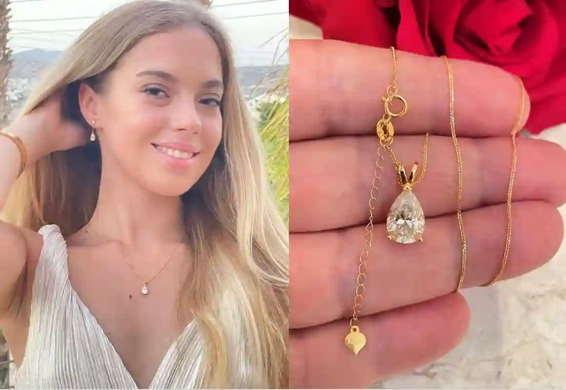 2ct GIA Certified Diamond Jewelry, 18k Yellow Gold Diamond Necklace , Diamond Wedding Necklace, Bridal Diamond Necklace, Engagement Necklace 
