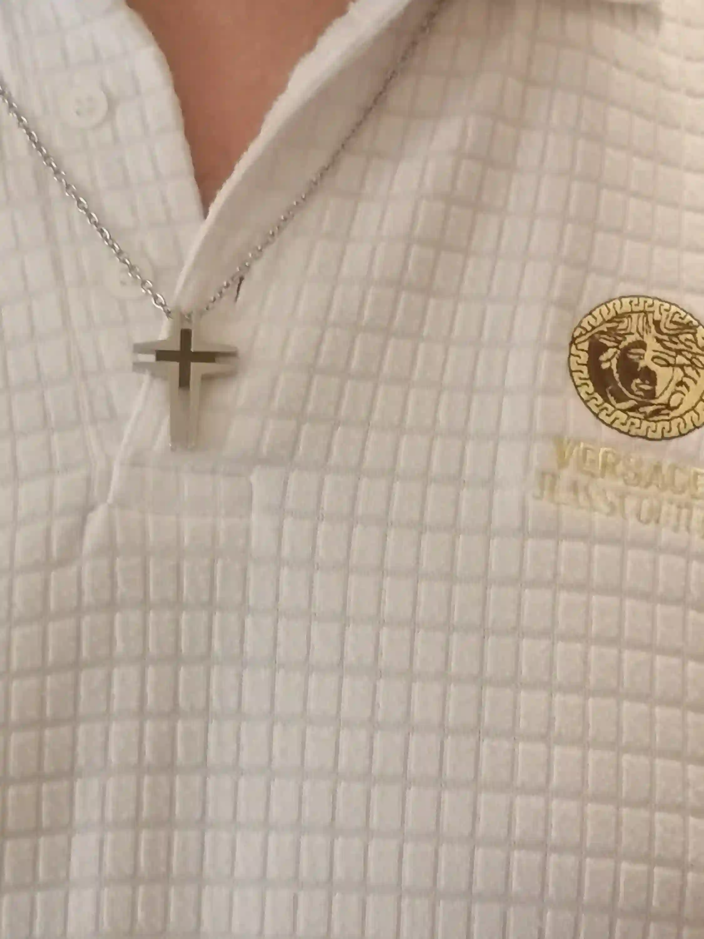 Cross necklace pendant for men/Onyx Cross chain necklace gift for him/ SURGICAL stainless steel CHRISTIAN cross for Godson Handmade Jewelry 