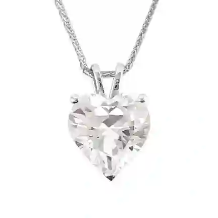 Diamond Pendant, Heart Necklace, Heart Pendant, Diamond Heart, Heart Diamond, Gift for her, 18k Gold Heart Necklace,Valentines Day Christmas 