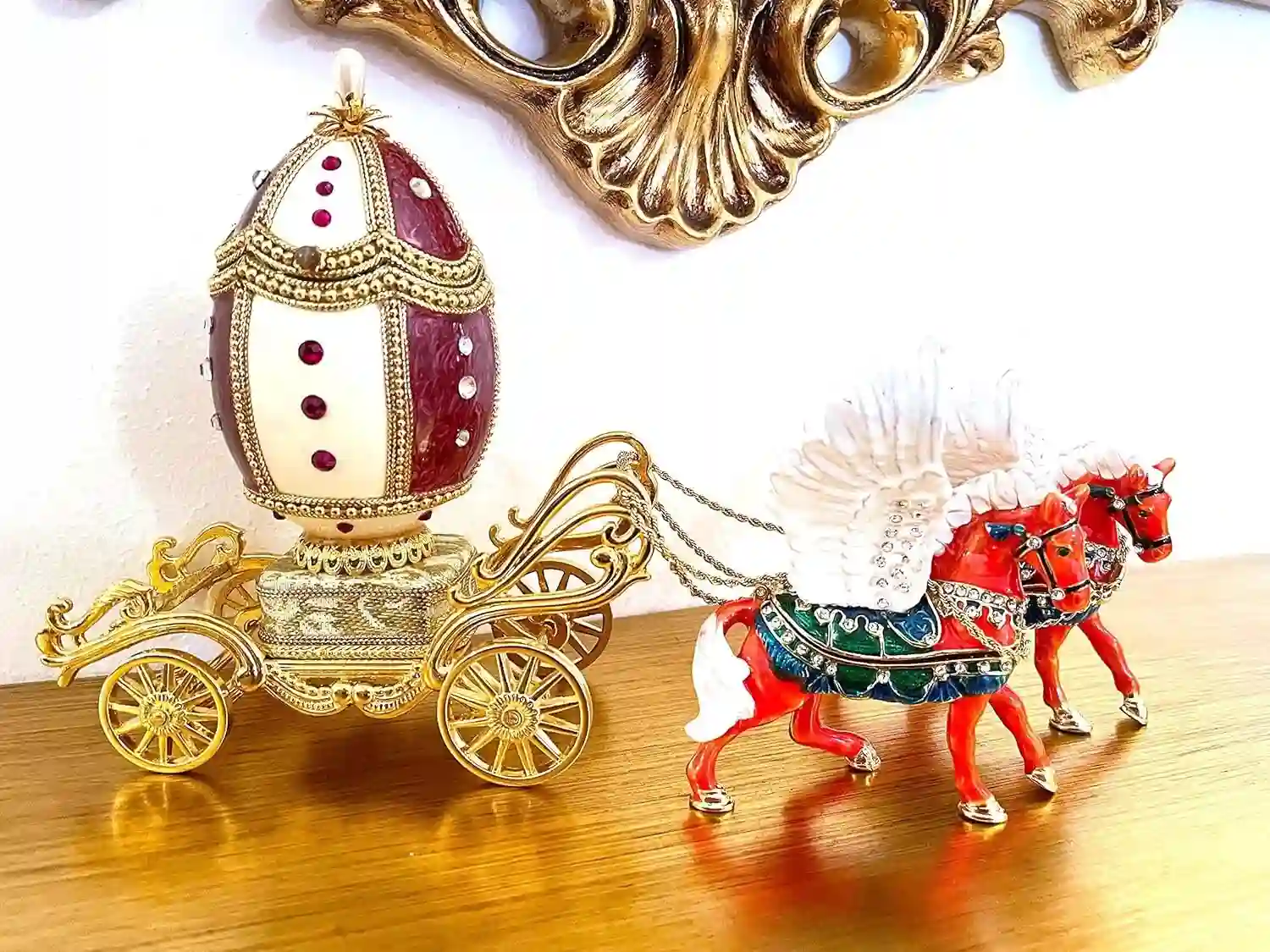 New Year's 2001 Faberge-Style Egg Christmas Gift Vintage ONE OF A KIND Faberge Egg 22nd Anniversary gift for her 22 year old gift ideas Birthday 