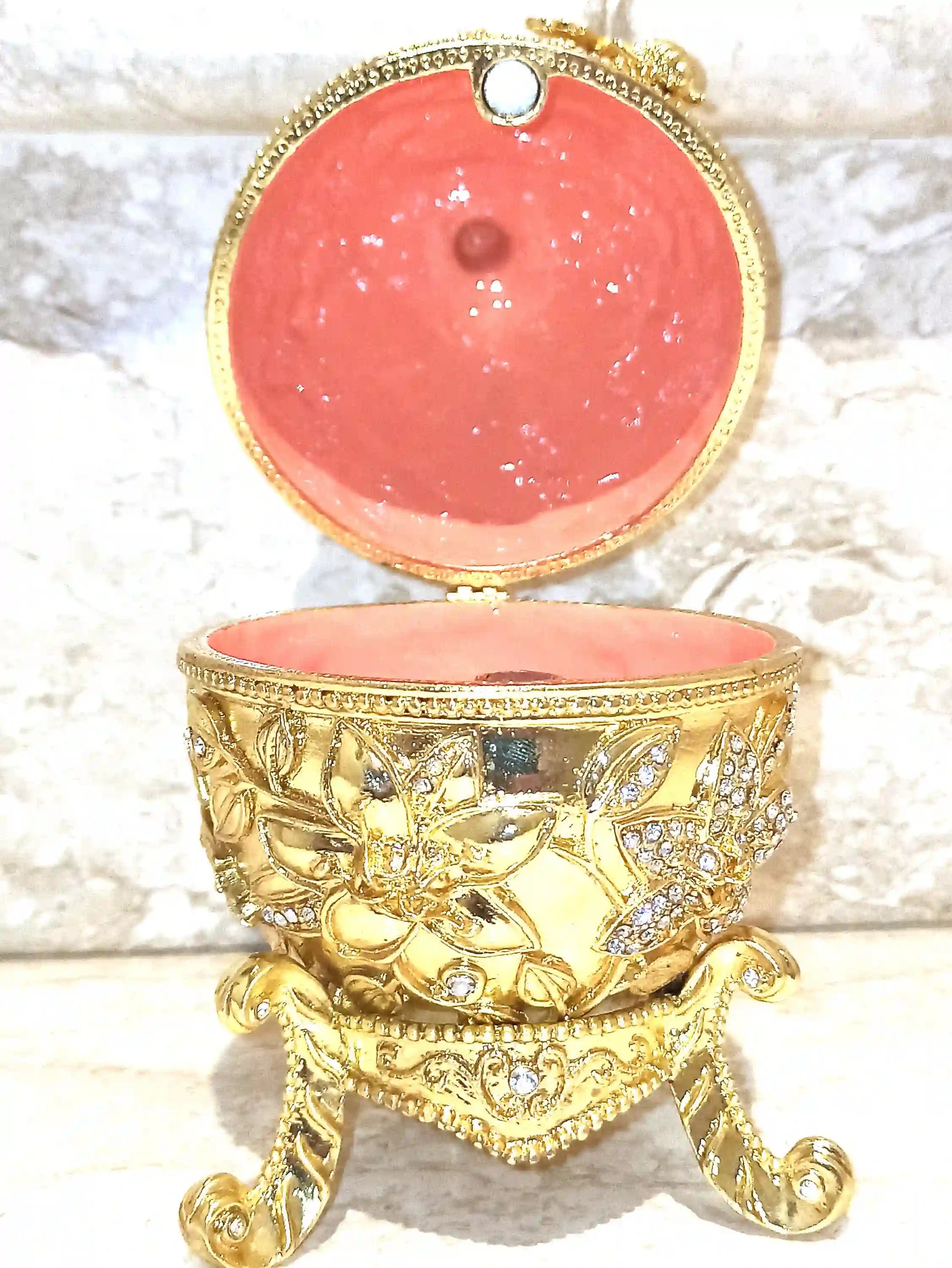 8ct Pomegranate Trinket HANDMADE 24K GOLD Diamond Pomegranate Decor Home Decor House warming Gift Pomegranate Box Family Gift for Christmas 