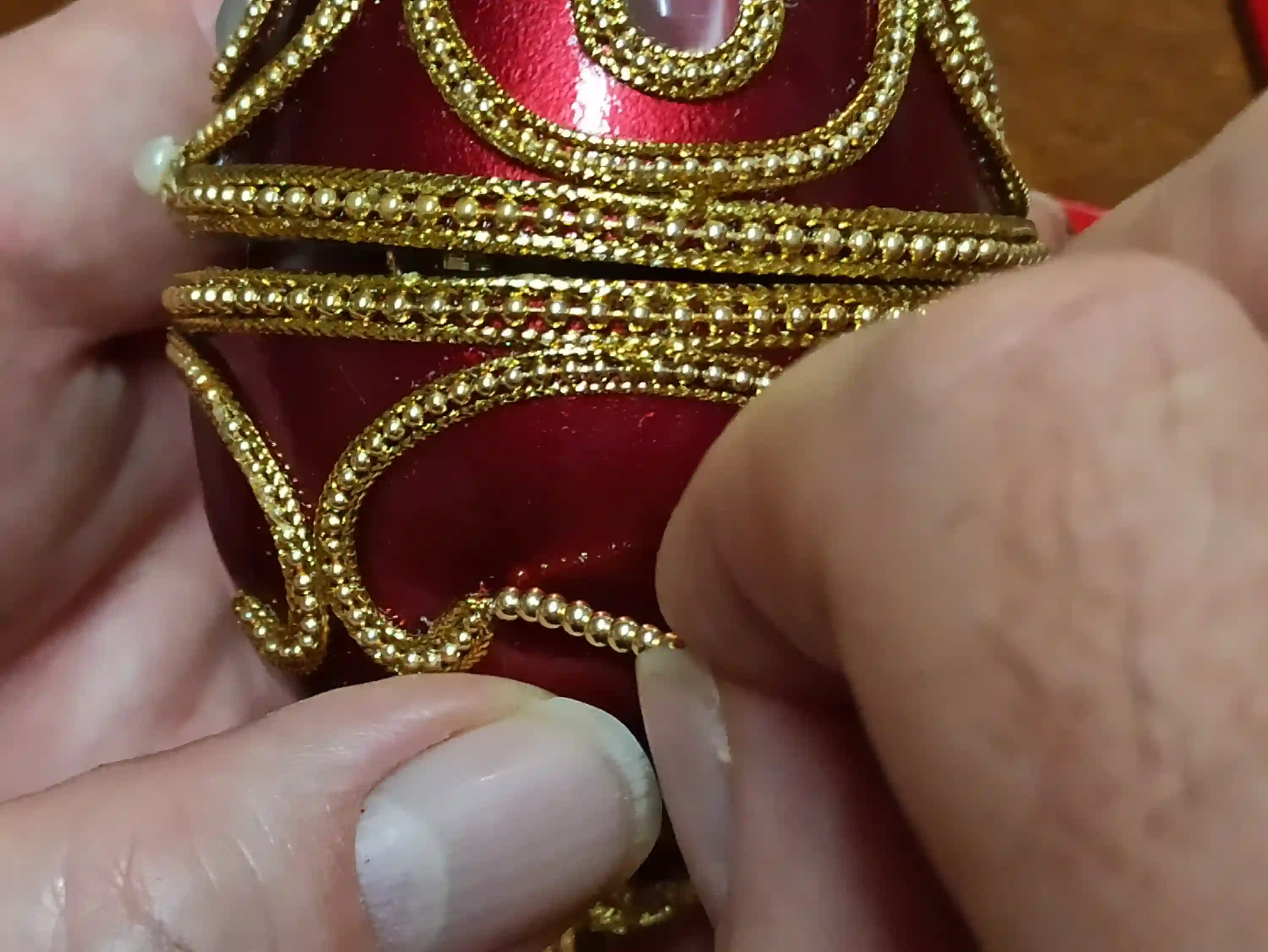 Faberge-Style egg Bird of Happiness Trinket,Mothers day gift,FABERGE egg MUSIC Box,Mothers day TRINKET box,Jewelry Box for Mother,Mom Bird Gift 