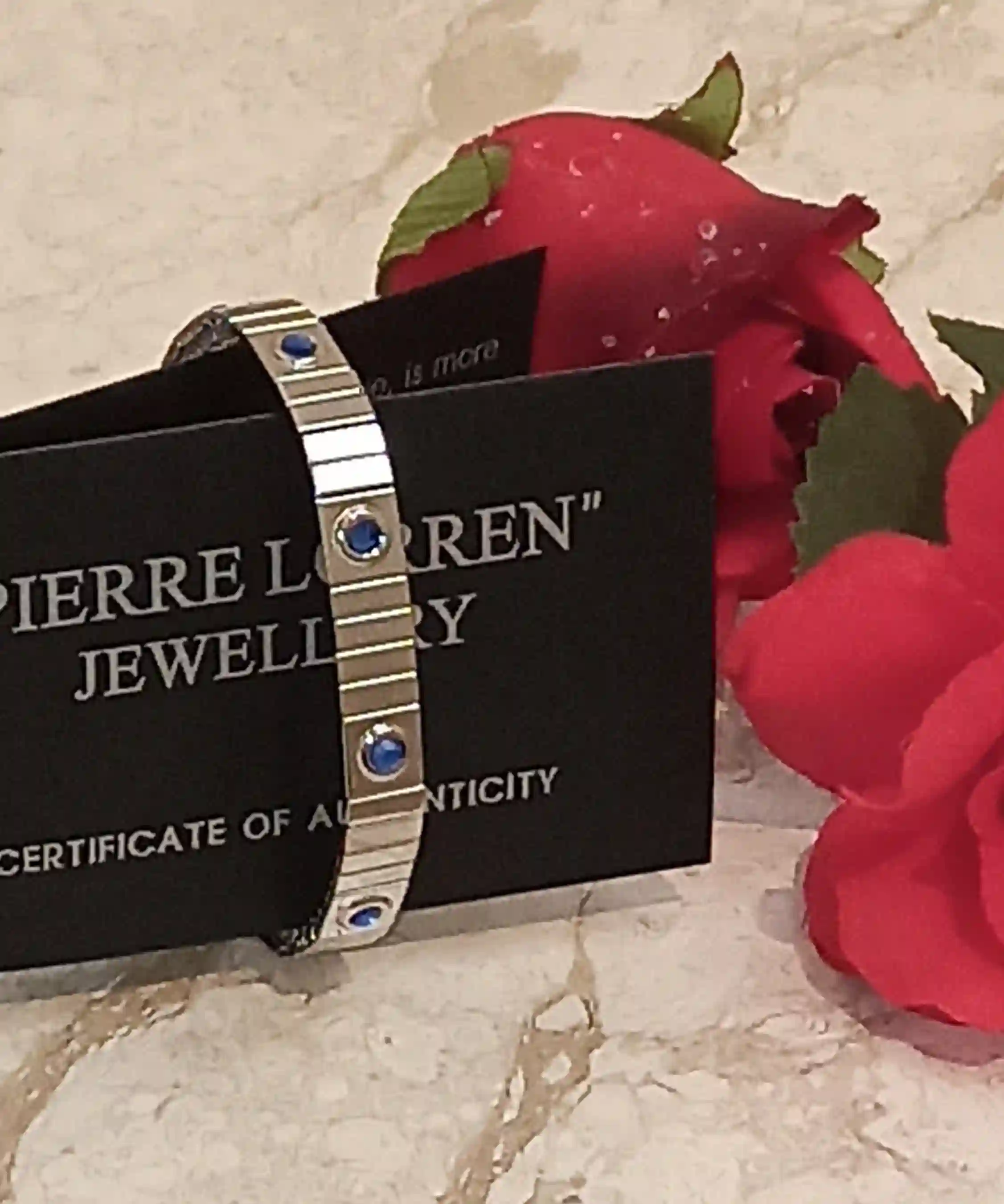Unisex Silver Sapphire bracelet /Couples Bracelet Gift/Father Daughter Bracelet/His her Bracelet/Bracelet for best friends/His Hers Bracelet 