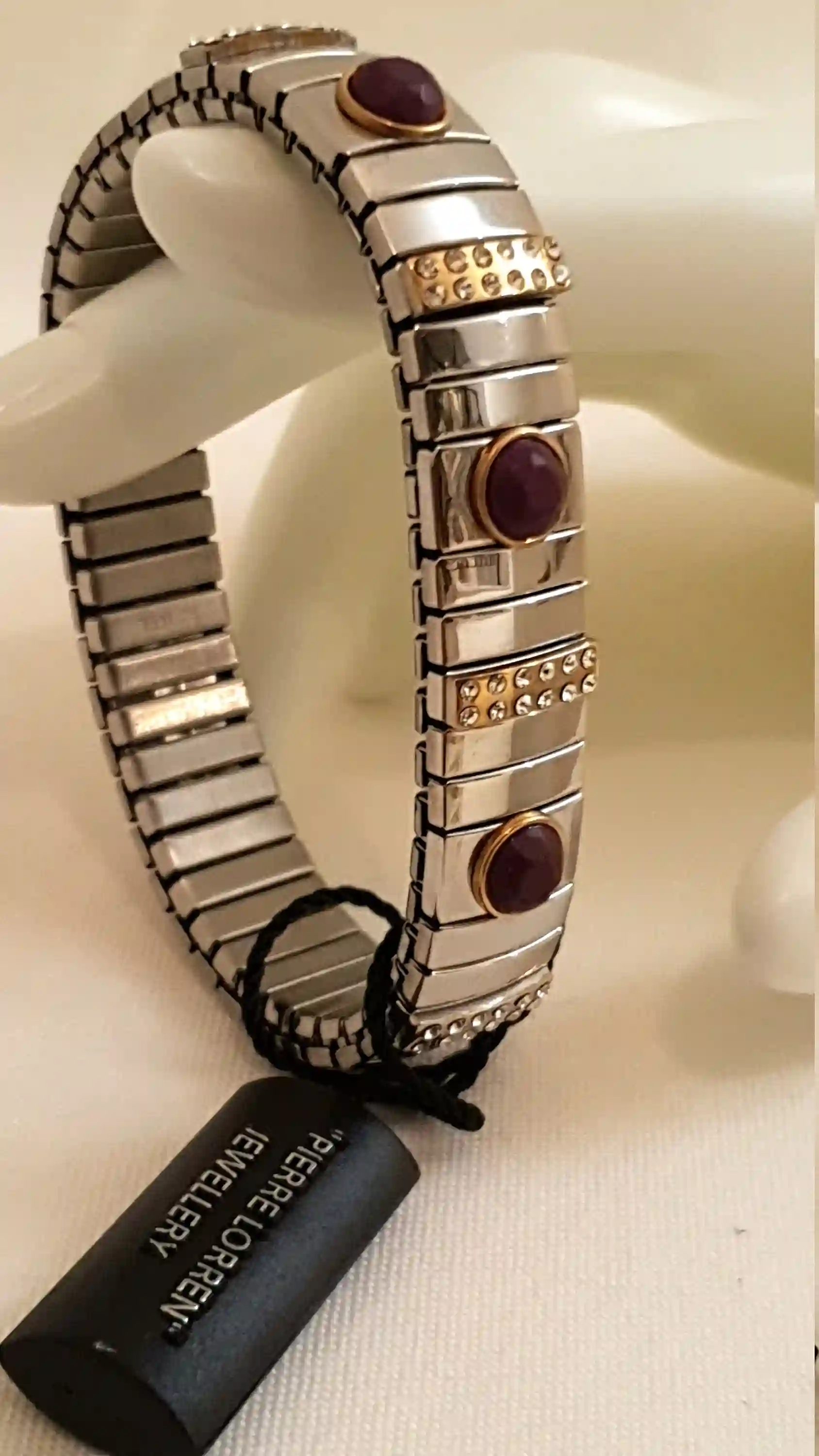 Amethyst Jewelry/ Amethyst Bracelet/Purple Stone Bracelet/ Silver Bracelet Women/Flex Bracelet/ 7th Anniversary Gift/Birthday Gift for Women 