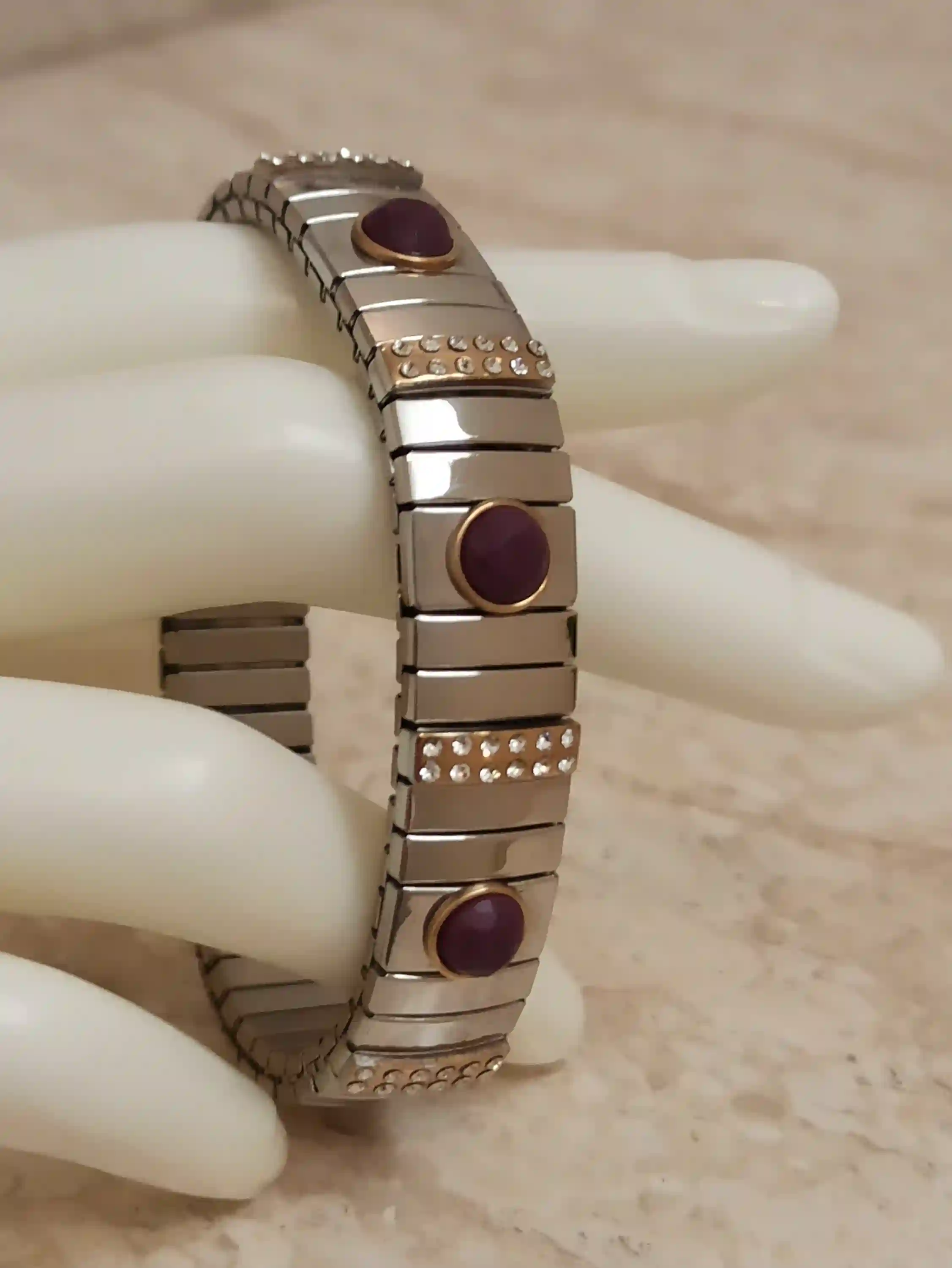 Amethyst Bracelet for Women/Handmade Bracelet Silver Amethyst/Gift for her/February Birthstone/Wedding Glam Jewelry/Amethyst Crystal Jewelry 