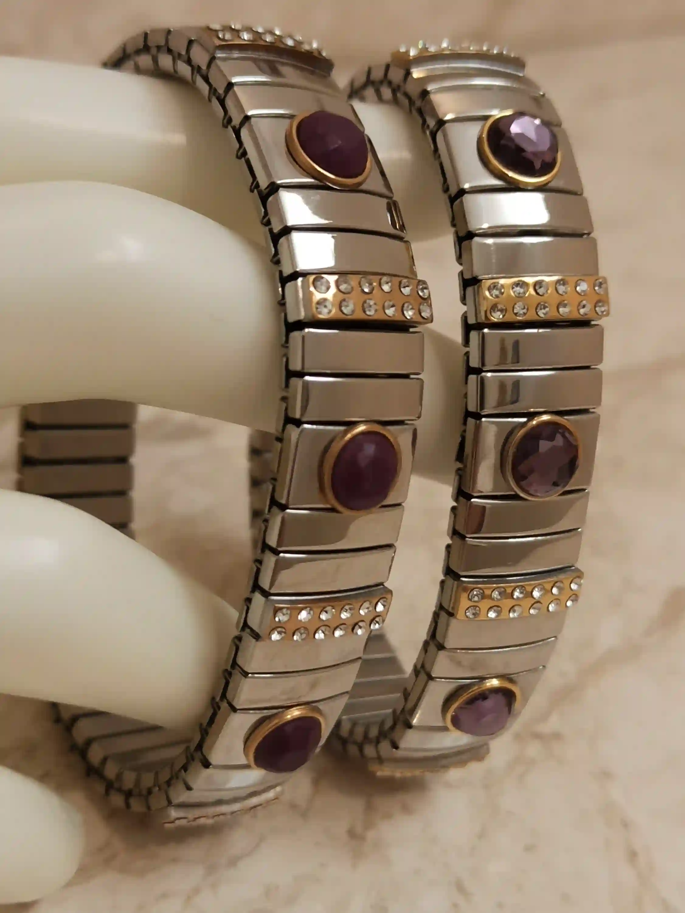 Amethyst Bracelet for Women/Handmade Bracelet Silver Amethyst/Gift for her/February Birthstone/Wedding Glam Jewelry/Amethyst Crystal Jewelry 