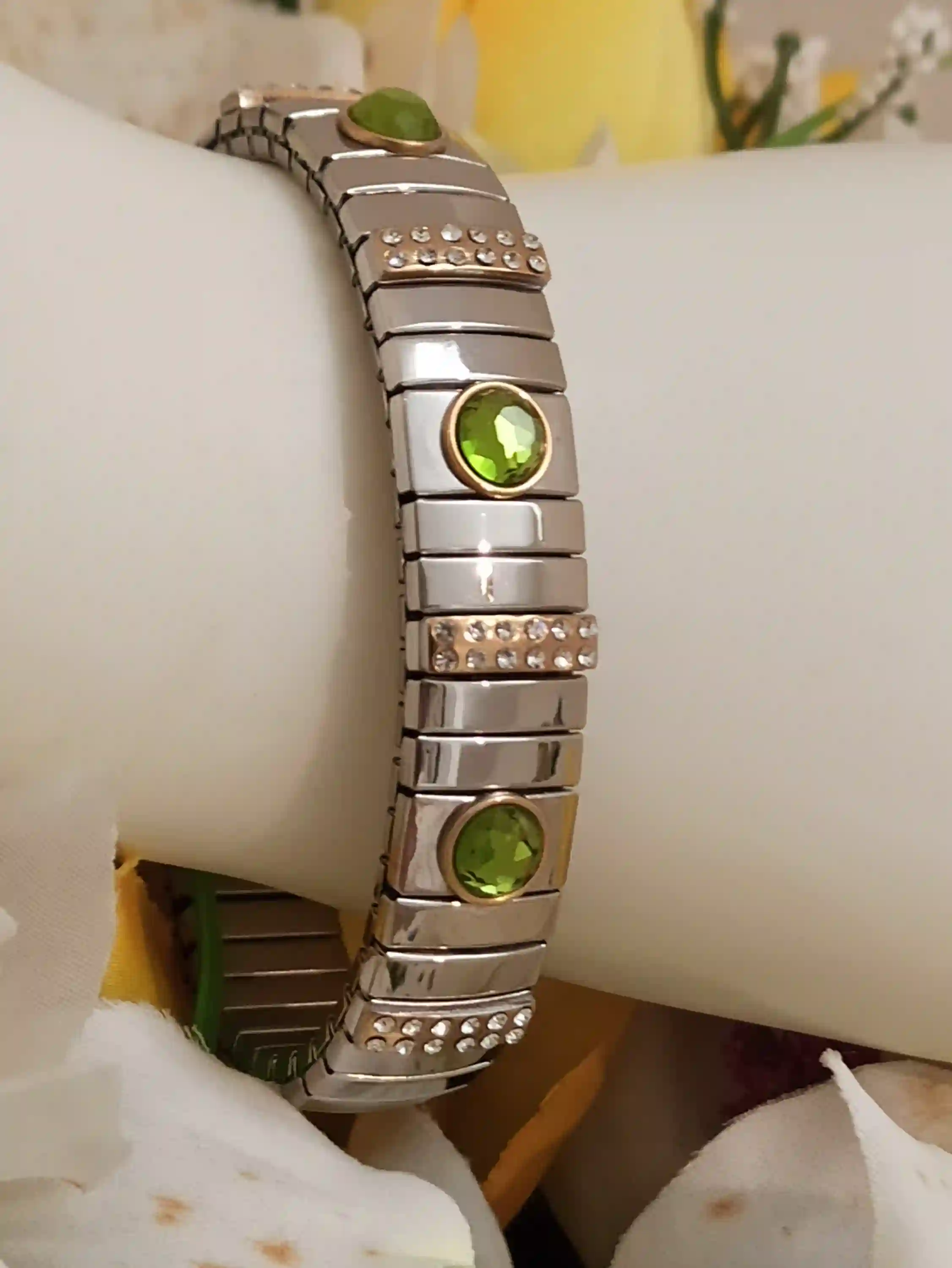 August Birthday Jewelry/ Crystal Peridot Jewelry/PERIDOT Bracelet HANDMADE/Peridot Birthstone Jewelry/Bridal Jewelry Gift/Chartreuse Jewelry 