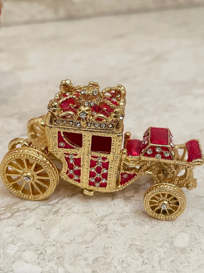 Handmade Ruby Faberge Style Egg Trinket & Gold Bracelet. Fabergé egg Christmas, Easter Egg, Valentine Gift for him. Faberge egg Decorative box.