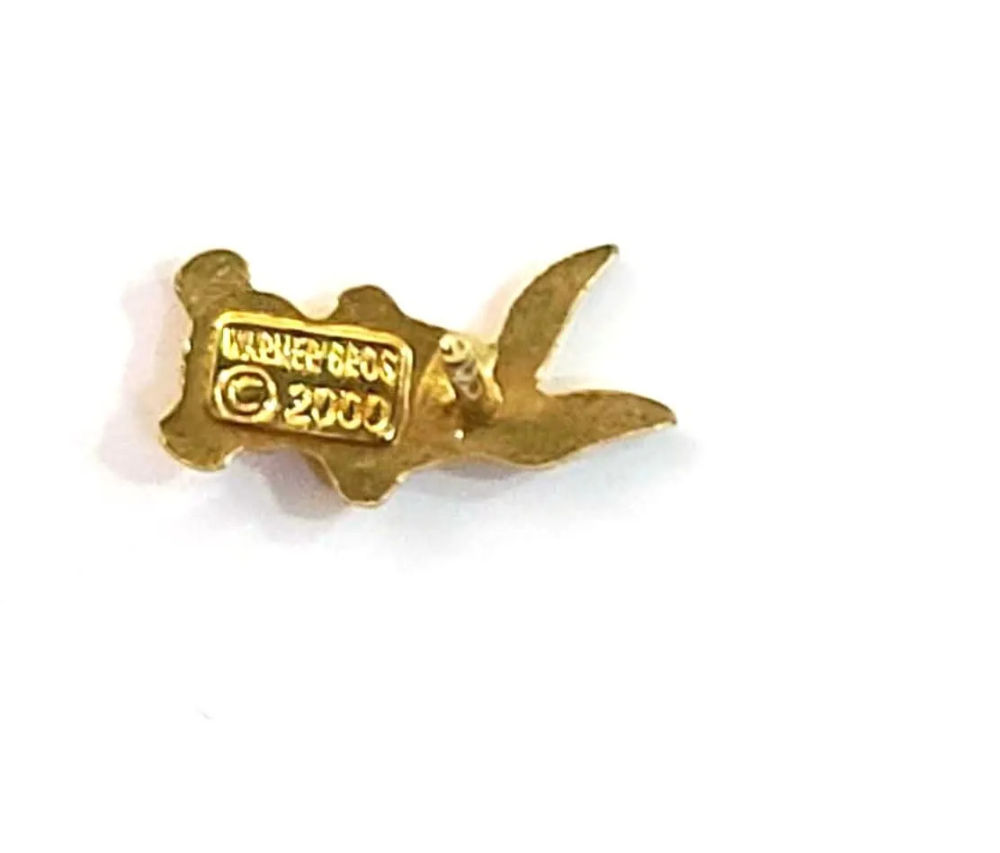 Original Vintage Earrings Donald Duck Jewelry Gold - 1st Birthday Earrings for Her - Baby Shower Earrings - Solid 18k Gold - Donald Earrings