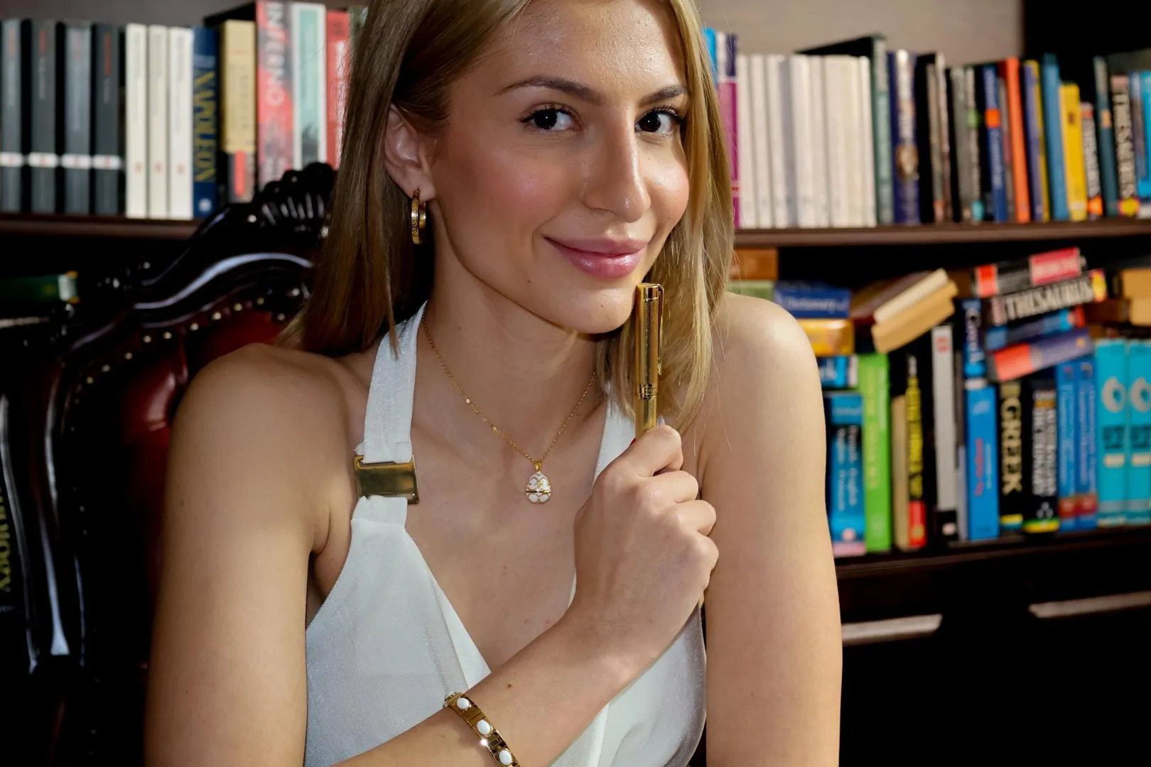 Designer White Faberge Egg Necklace Bracelet Set 18k Gold Vermeil Faberge Egg Pendant Bracelet Jewelry Set for Wedding Bridal Birthday Women