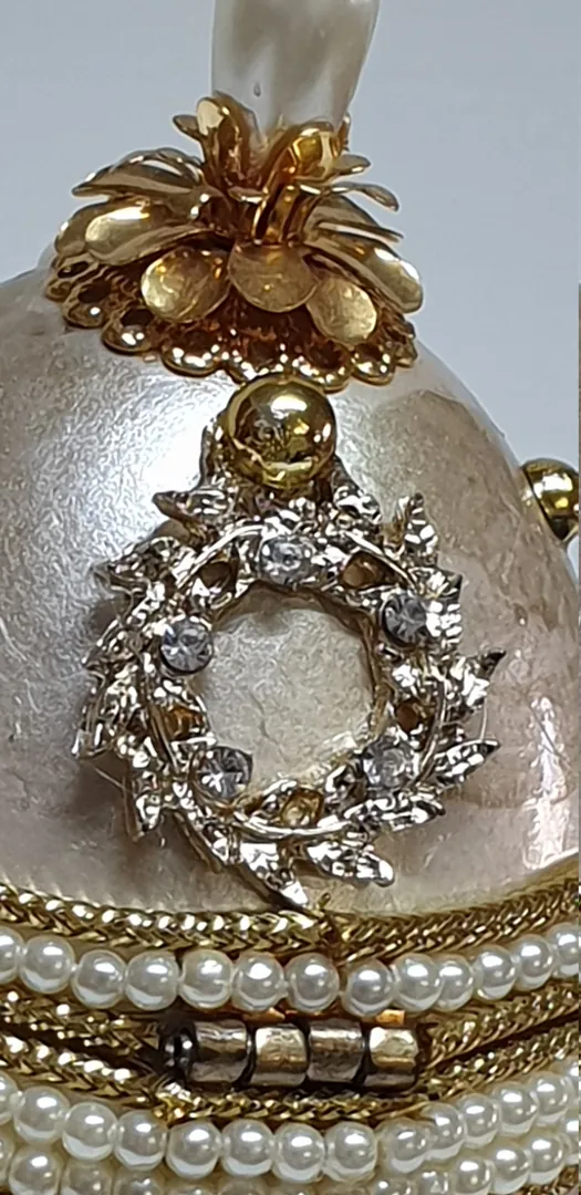 Forever Friends Gift Egg Faberge Style ONLYONE 24k Fabergé VINTAGE Wreath Faberge Music Box Fabrege Trinket Swarovski Diamond 1ct Photo Frame