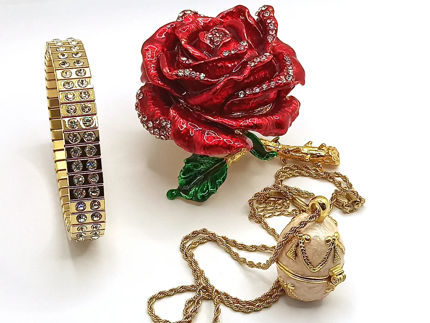 7ct, 24k Gold Jewelry Handmade, Luxury Christmas Gift Set, Egg Faberge, 24k Gold Rose, Fabergé Egg Trinket Box, Faberge Egg7ct, 24k Gold Jewelry Handmade, Luxury Christmas Gift Set, Egg Faberge, 24k Gold Rose, Fabergé Egg Trinket Box, Faberge Egg Necklace