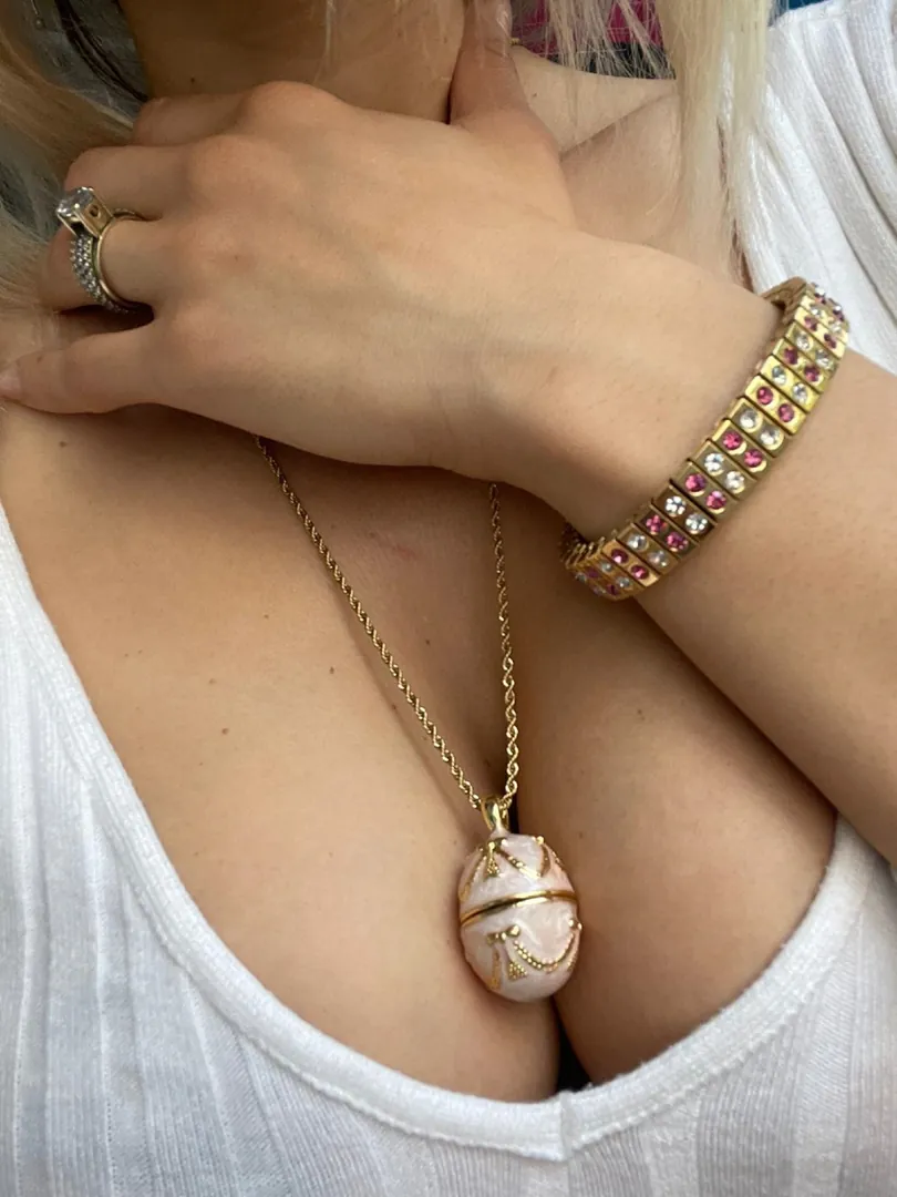 7ct, 24k Gold Jewelry Handmade, Luxury Christmas Gift Set, Egg Faberge, 24k Gold Rose, Fabergé Egg Trinket Box, Faberge Egg7ct, 24k Gold Jewelry Handmade, Luxury Christmas Gift Set, Egg Faberge, 24k Gold Rose, Fabergé Egg Trinket Box, Faberge Egg Necklace