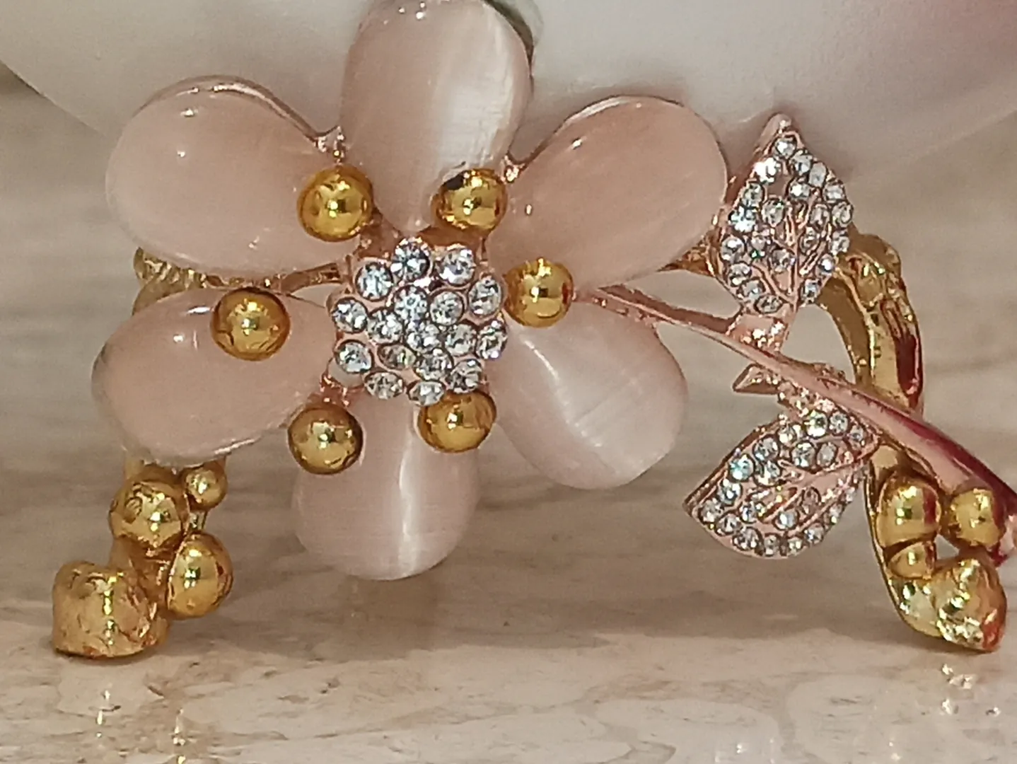Mothers Day Gift Box Luxurious Jewelry Box Only ONE Exquisite Gift Box Handcarved 24k Gold Austrian Crystal Pearl Faberge Necklace & Bracelet
