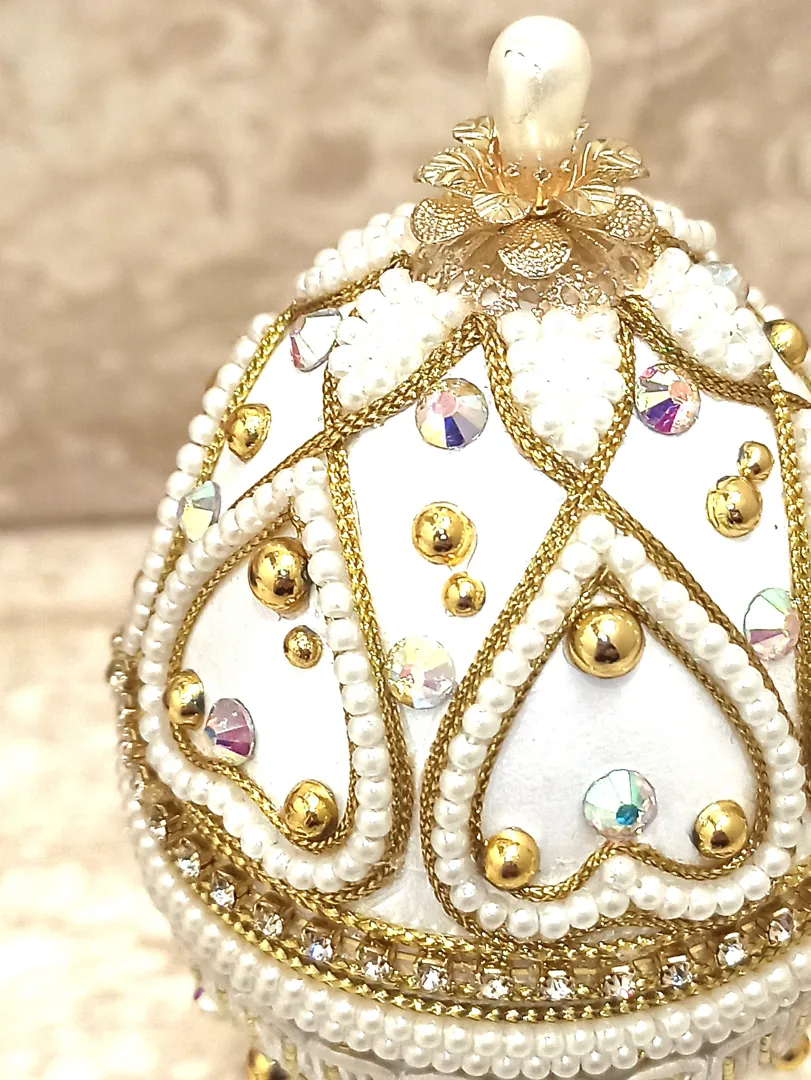 5ct, Angel, Baptism Cross Box, Egg Faberge, Guardian Angel Ornament, First Communion, Baptism Box, 24k GOLD, Christian Baby, Confirmation