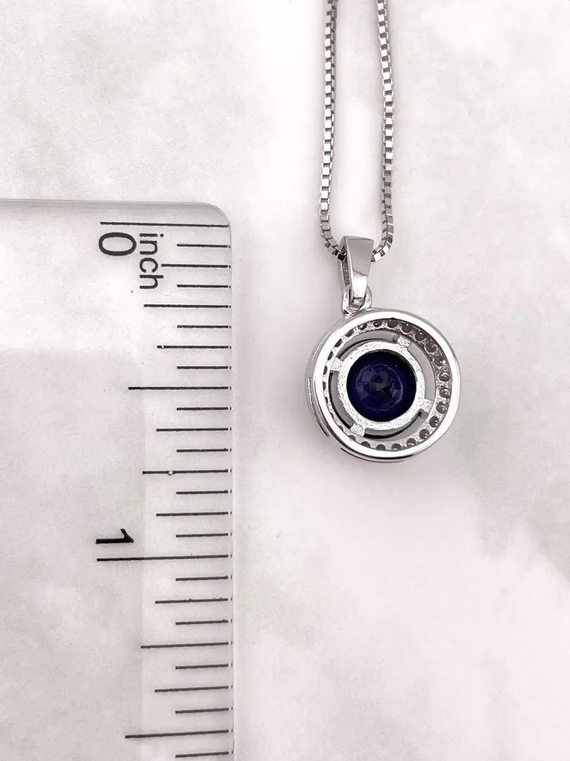 Certified 2ct Natural Ruby Necklace, Natural Ruby Pendant, Ruby Jewelry, Real Silver, 18k White Gold Ruby Diamond Necklace, Ruby Diamond Pendant.
