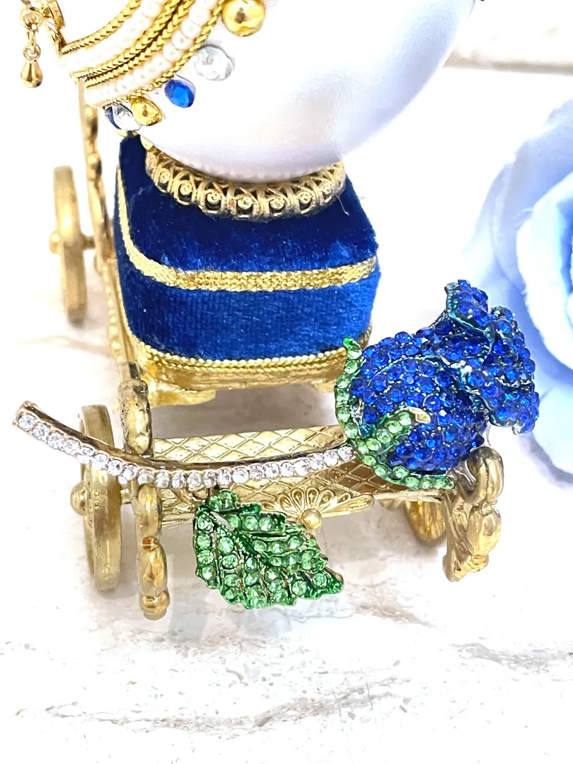 2002 REAL Faberge Egg Art Musical Gifts - 21st Birthday Gift from Dad - 21 Anniversary Gift - Wife Gift Ideas for 21-Year-Old - 24K GOLD
