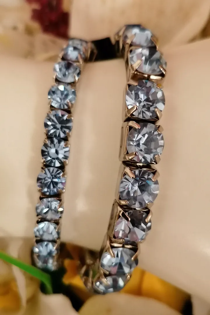 Something Blue Bracelet / Wedding Something Blue Jewelry / Bride Something Blue / Something Blue for the Bride / Bridesmaid Tennis Bracelet