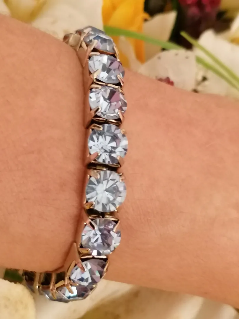Something Blue Bracelet / Wedding Something Blue Jewelry / Bride Something Blue / Something Blue for the Bride / Bridesmaid Tennis Bracelet