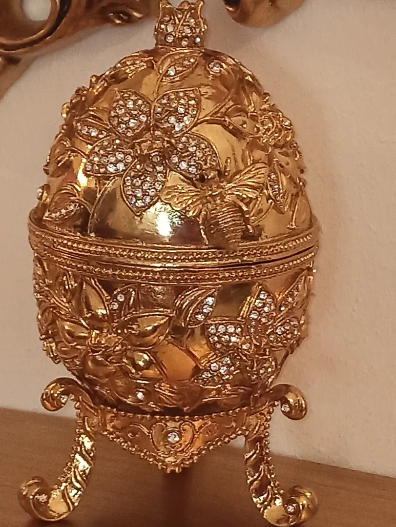 Faberge Jewelry Box Pomegranate Bracelet 24k Gold 10ct Diamond Jewish New Year Good Luck Jewelry Pomegranate Greek Armenian Her Graduation Gift