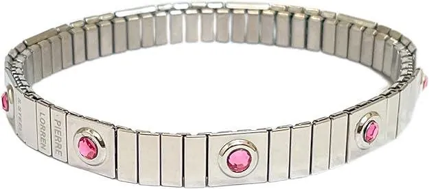 HANDMADE Pink Sapphire Jewelry for a 16-Year-Old Birthday Gift Ideas for Her. Vintage 2010s Jewelry for a Christmas Present. Austrian Crystal by Pierre Lorren.