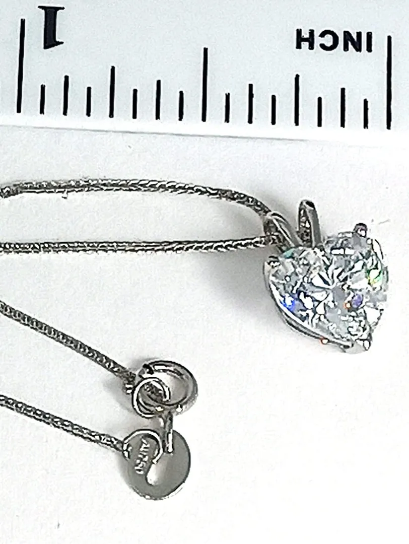 Diamond Pendant, Heart Necklace, Heart Pendant, Diamond Heart, Heart Diamond, Gift for her, 18k Gold Heart Necklace, Valentines Day, Christmas