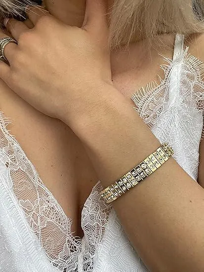 Peacock Faberge Egg Bracelet • Swarovski • 24K Gold • Handmade Pierre Lorren