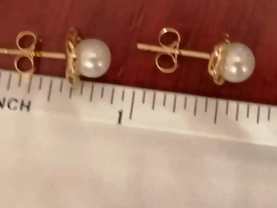 Japanese AKOYA Saltwater Pearl Stud Earring GOLD 18K gift for her/Akoya CULTURED pearl jewelry for bride/South Sea Pearls and Gold Jewerly 