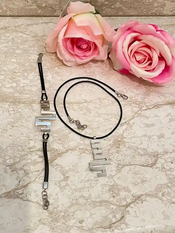 DESIGNER Greek Jewelry SET, SILVER Meander Necklace, Greek Key Bracelet, Ancient Greek Key Set, Anniversary Gift for her, Greek Meander Set 