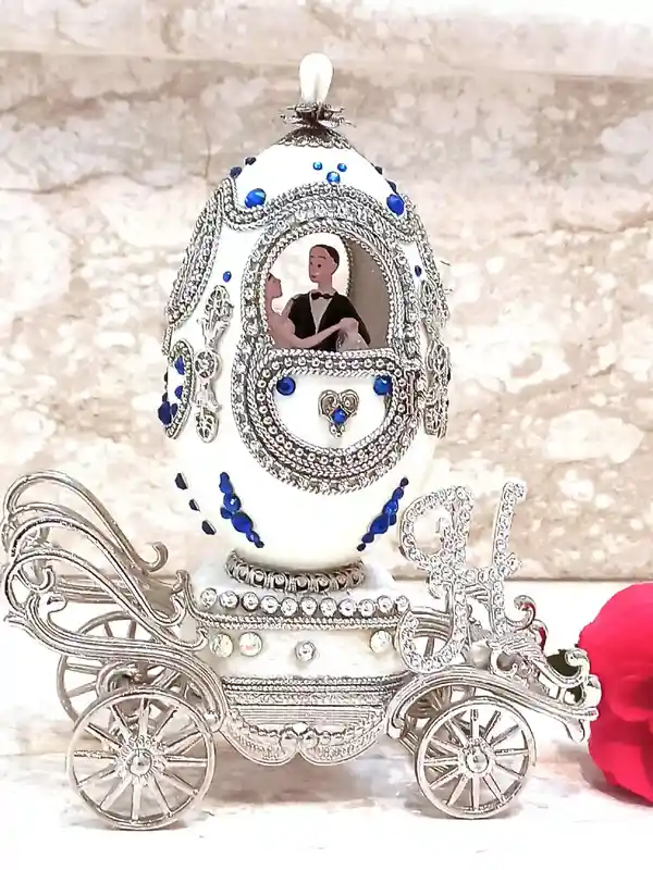 1991,Faberge Egg,Silver Diamond,Custom Initial Wedding Gift,ONE of a KIND,Faberge Music Box,Faberge Egg,&,Faberge Necklace,Sapphire Bracelet 