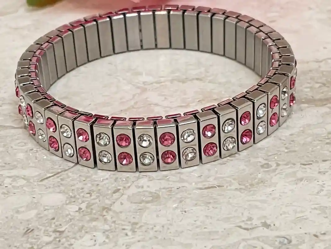 5 ctw Unique Bracelet - Pink Topaz Bracelet - Pink Silver Bracelet - Pink Topaz - Handmade Bracelet - Gemstone Bracelet - Bday Gift for her 