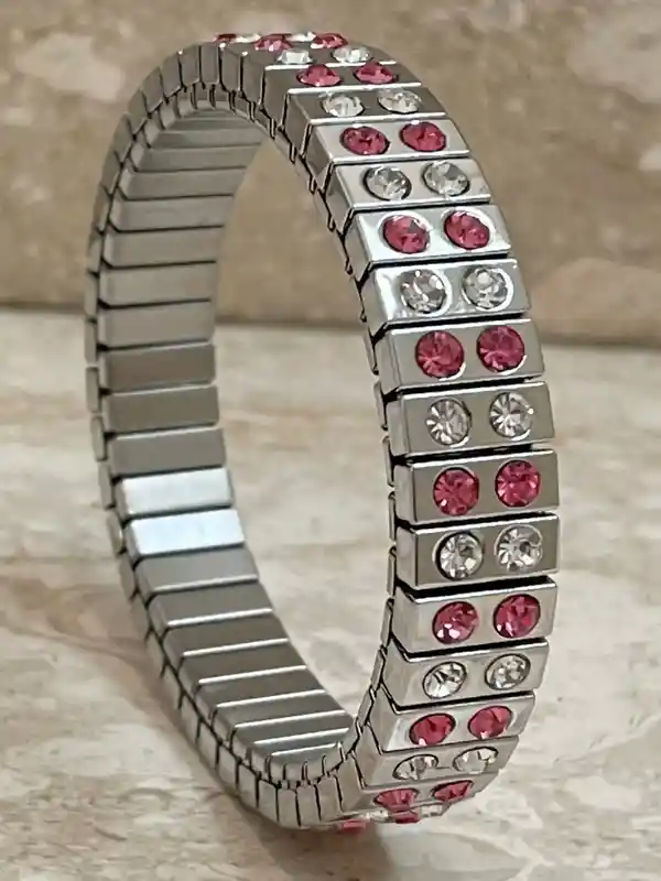 5 ctw Unique Bracelet - Pink Topaz Bracelet - Pink Silver Bracelet - Pink Topaz - Handmade Bracelet - Gemstone Bracelet - Bday Gift for her 