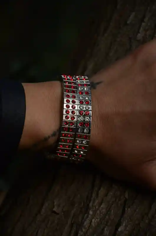 Ruby Bracelet - Ruby Silver Bracelet - Ruby Jewelry - Gemstone Bracelet - July Birthstone - Silver Jewelry - Handmade Bracelet gift for her 