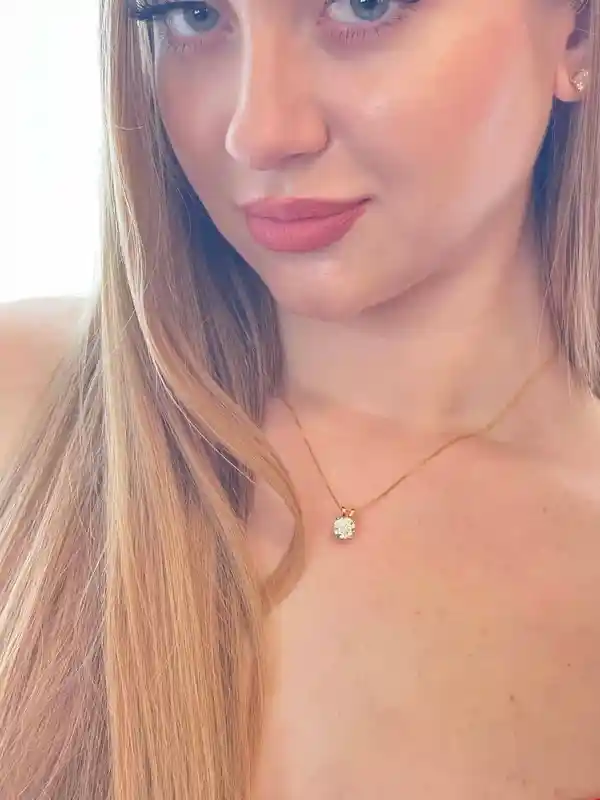 18K Luxury 2 carat REAL Diamond Pendant Necklace for women - SOLID 18k Gold Diamond Jewelry - GRA Certified Diamond Solitaire VVS1 D color 