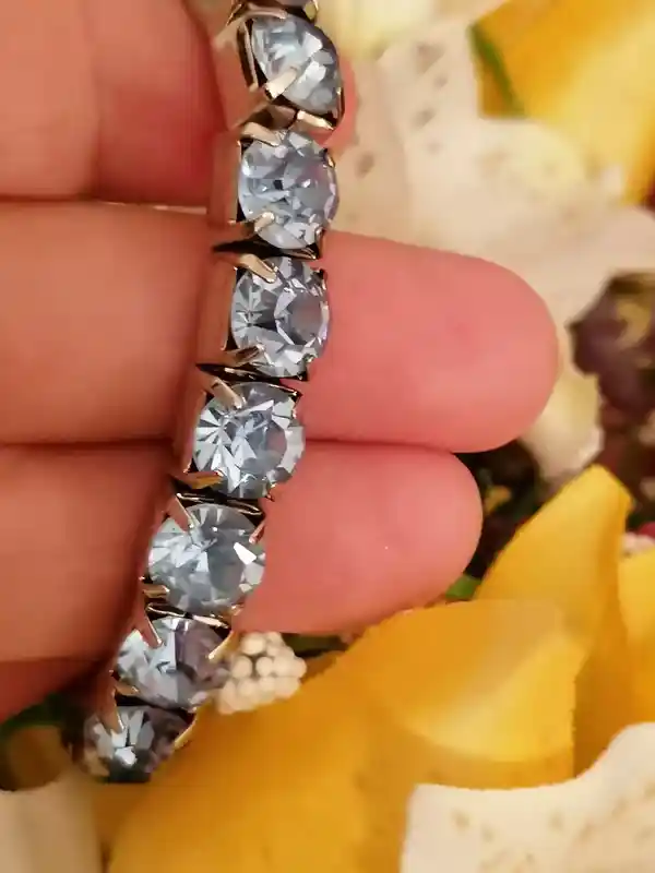 Something Blue Bracelet / Wedding Something Blue Jewelry /Bride Something Blue / Something Blue for the Bride / Bridesmaid Tennis Bracelet 