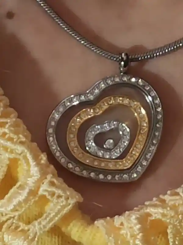 Silver Heart Shaped Necklace/Swarovski Jewelry/Bridesmaid Necklace/Bridal Necklace/Necklace for wife/Sister Jewelry/Necklace for girlfriend 