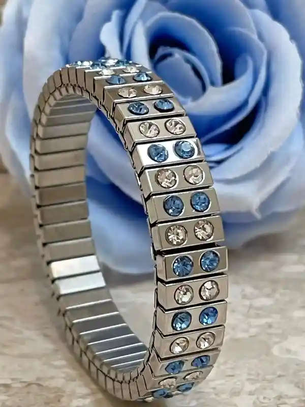 London Blue topaz bracelet - December Birthstone Silver Bracelet Gift for her - Blue Topaz bracelet London Blue Jewelry - Blue Gemstone Bday 